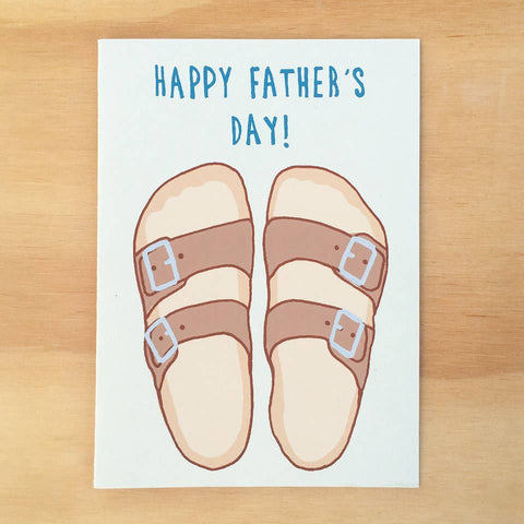 DAD SANDALS GREETING CARD