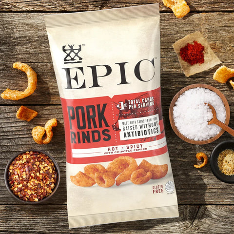 HOT + SPICY PORK RINDS