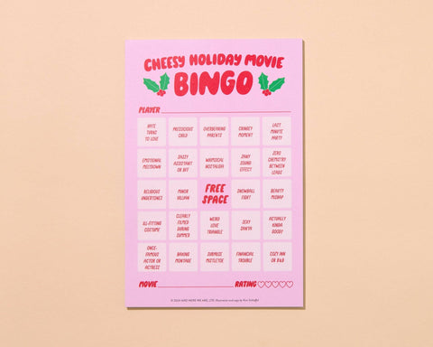 Movie Night Bingo - Cheesy Holiday