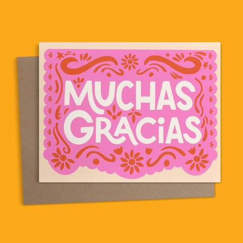 Papel Picado Spanish Greeting Card