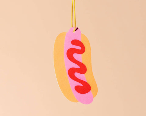 Hot Dog Air Freshener - Pink Lemonade Scent