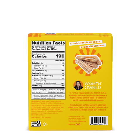 Churro Flavored Protein Bar