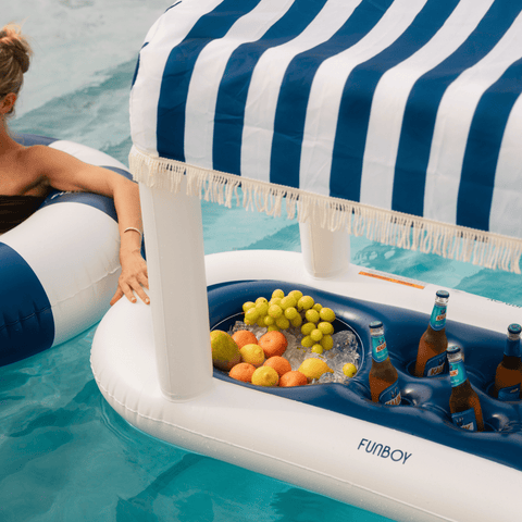 Navy Floating Cabana Bar