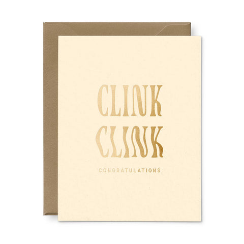 Clink Clink Congratulations Greeting Card