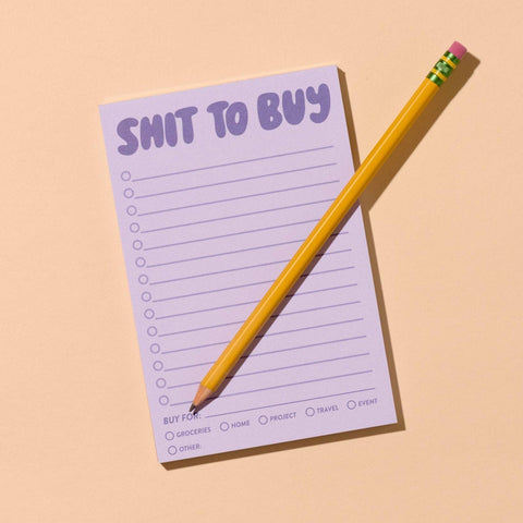 Shit To Buy Notepad