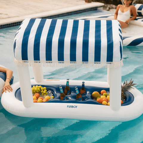 Navy Floating Cabana Bar