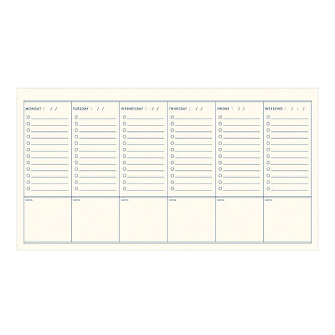 Monstera Houseplant Undated Weekly Planner