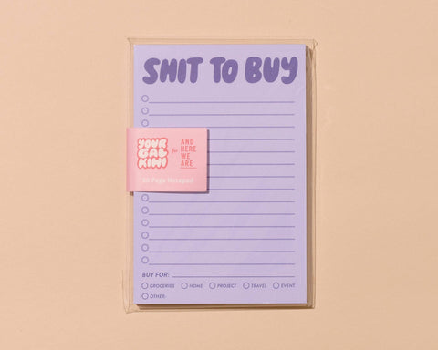 Shit To Buy Notepad