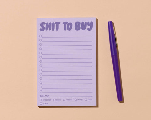 Shit To Buy Notepad