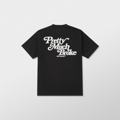 Pretty Much Broke® Puff Print Tee - Black