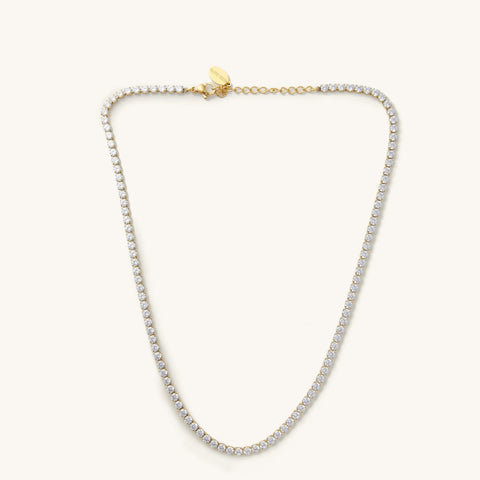 Stella Tennis Necklace - Gold Waterproof