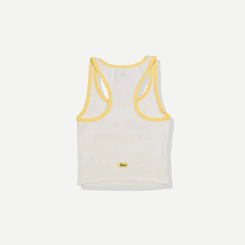 ON VACATION RIBBED TANK - WHITE