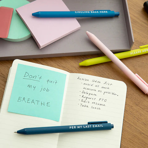 Passive Agressive Corporate Lingo Jotter Pen Set