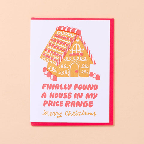 Affordable Ginger Bread House Card