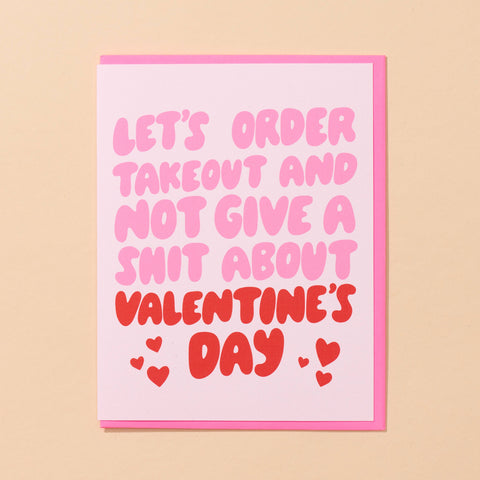 Let's Order Takeout Valentine's Day Card