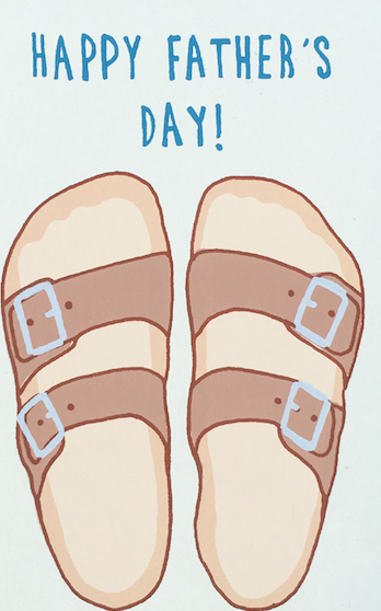 DAD SANDALS GREETING CARD