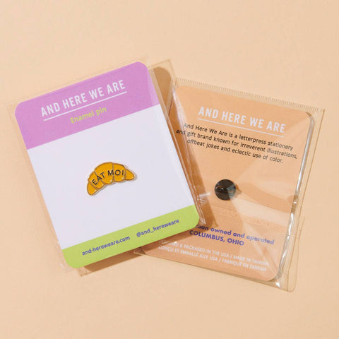 Eat Moi- Croissant Food Pastry Lapel Pin