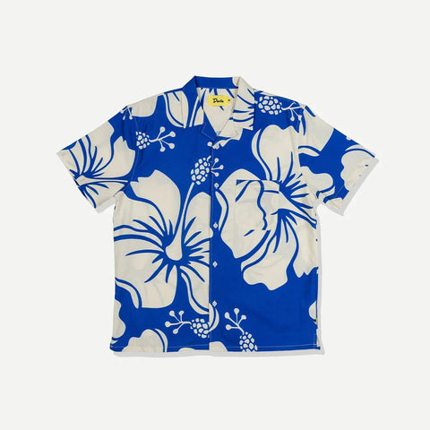 PARADISE LEISURE STRETCH BUTTONUP - BLUE