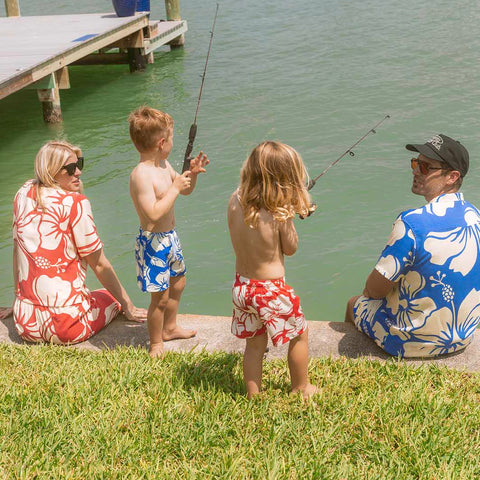 PARADISE SWIM SHORT BLUE - BOYS