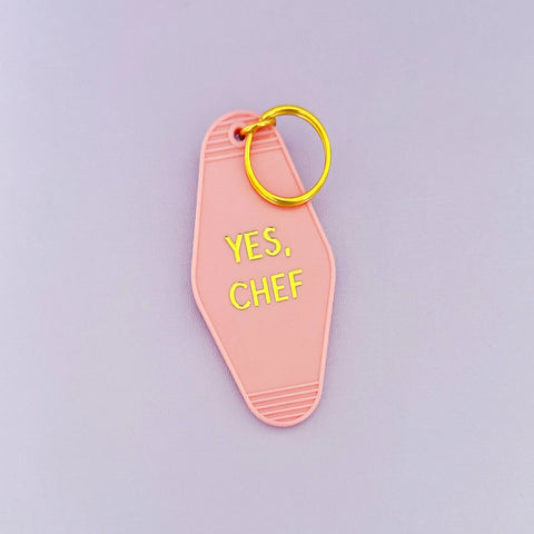 Yes, Chef Printed Keychain